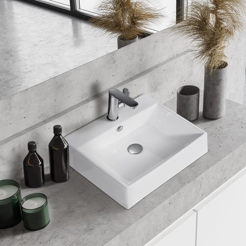 Moorefield Double Mount Ceramic Bathroom Sink Set
