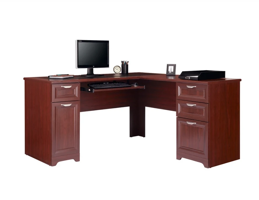 Realspace® Magellan 59"W L-Shaped Desk (Classic Cherry)