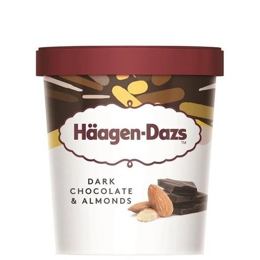 HAAGEN DAZS DARK CHOC CARAMEL ALMD 460ml