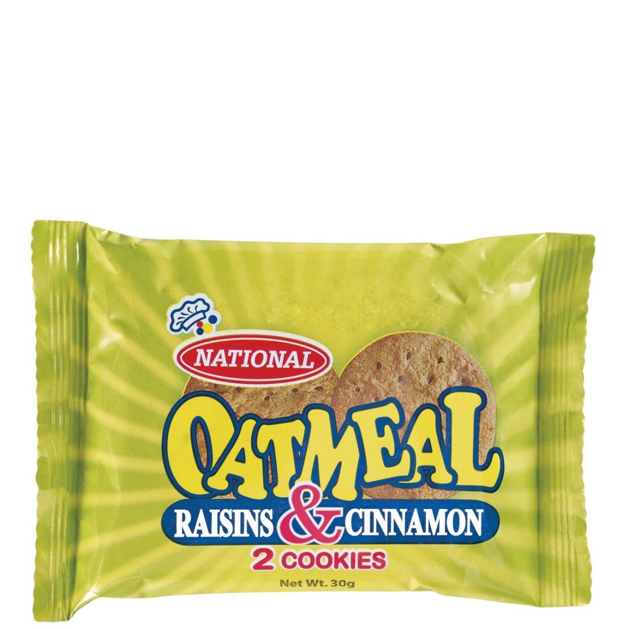 NATIONAL OATMEAL RAISIN & CINNAMON 30G