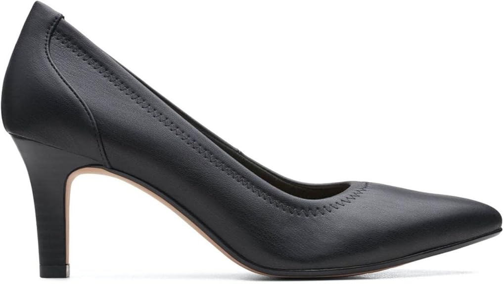 Clarks Women's Illeana Tulip Pump ( Black Smooth)