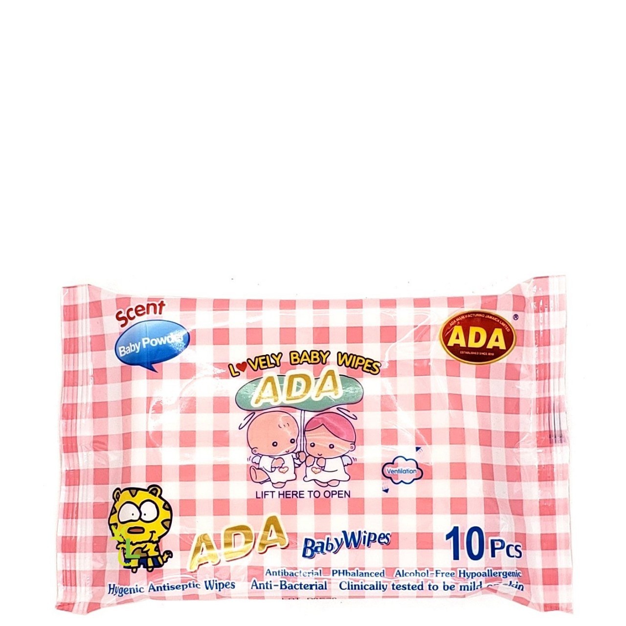 ADA BABY WIPES BABY POWDER 10s