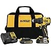 DEWALT ATOMIC 20V MAX* Cordless Drill/Driver Kit, Compact, 1/2-Inch (DCD708C2)