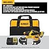 DEWALT 20V MAX XR Dual Trigger Bandsaw, Brushless Motor, Portable and Cordless, 3-3/8 Inch Cut Capacity, 5Ah Battery and Charger Included (DCS379P1)