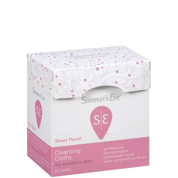 SUMMERS EVE CLOTH SHEER FLORAL 16s