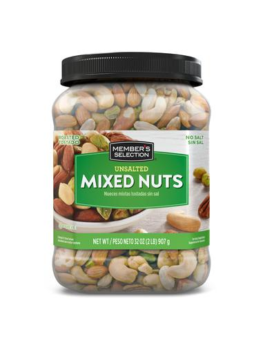 Member's Selection Unsalted Roasted Mixed Nuts 907g / 32 oz