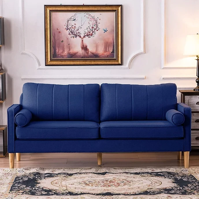 Idealismliving 74'' Morden Sofa Couch , Blue