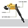 DEWALT Metal Shear/Cutter Drill Attachment, Impact Ready, 360 Degree Pivoting Head, Cuts 18GA Material (DWASHRIR)(Yellow, Black)