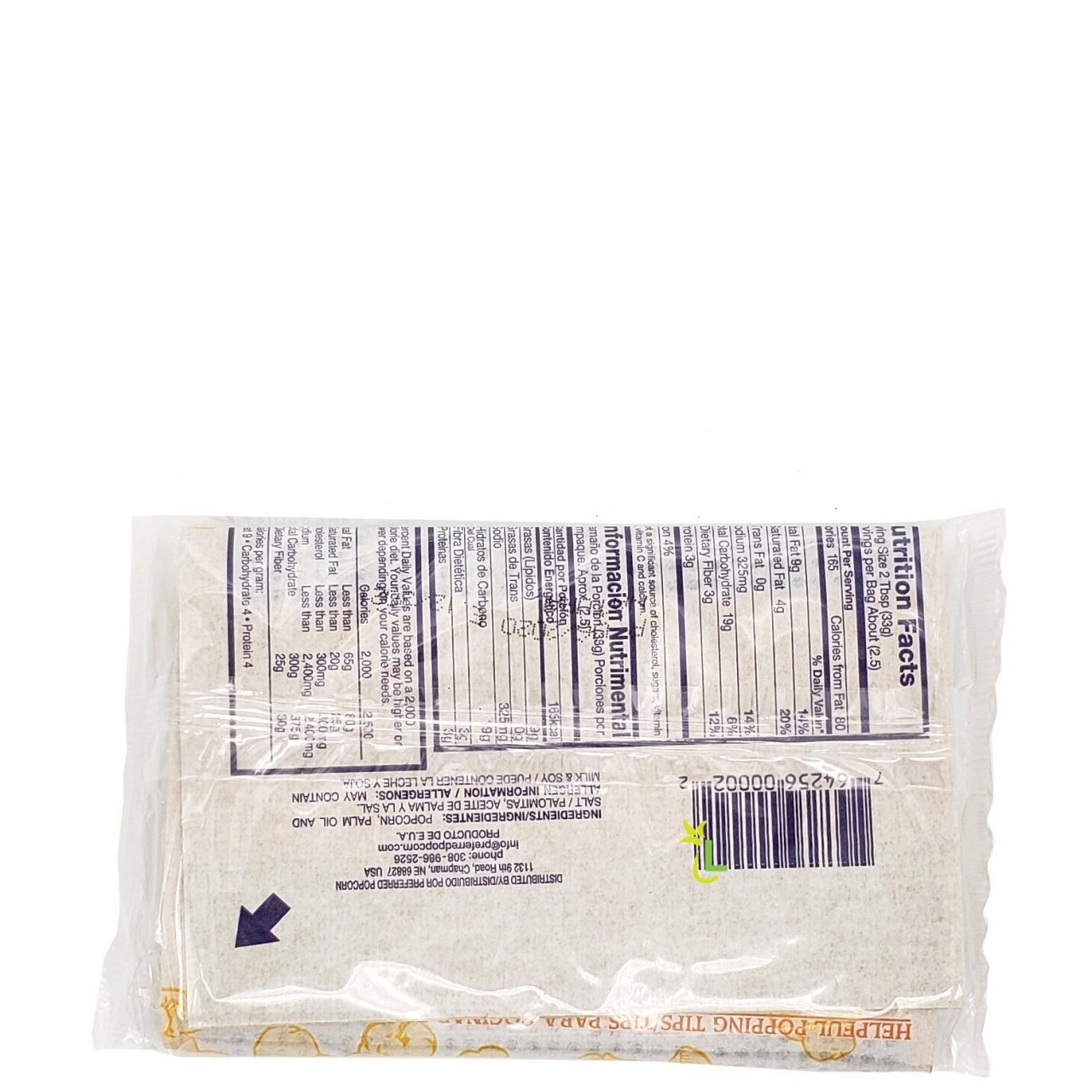 PREFERRED POPCORN NATURAL 85g