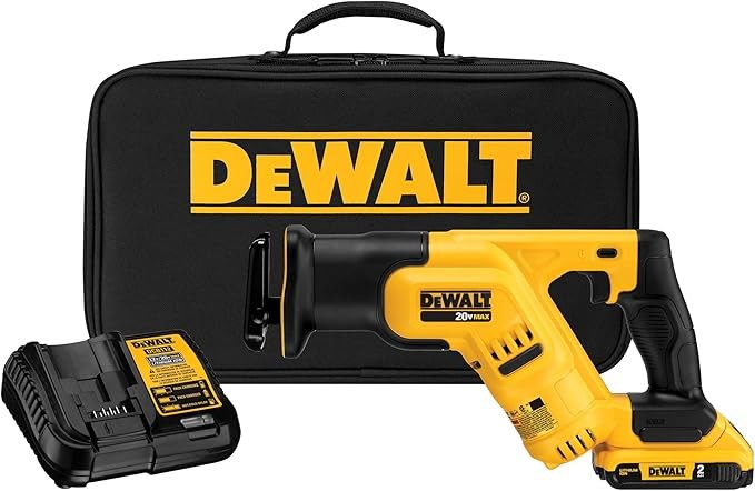 DEWALT 20V MAX* Cordless Reciprocating Saw Kit, Compact, 2-Amp Hour (DCS387D1)