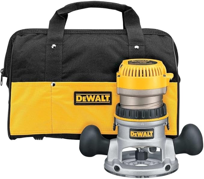 DEWALT Router, Variable Speed, Fixed Base, 2-1/4 HP (DW618K) , Yellow