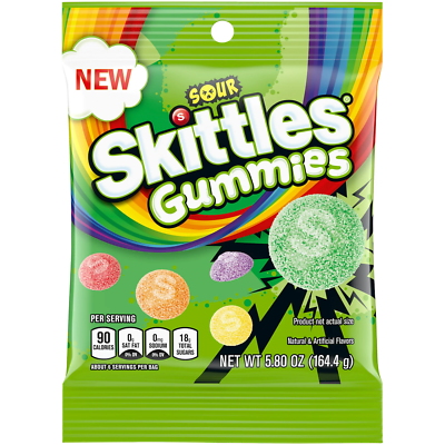 SKITTLES GUMMIES SOUR 5.8oz