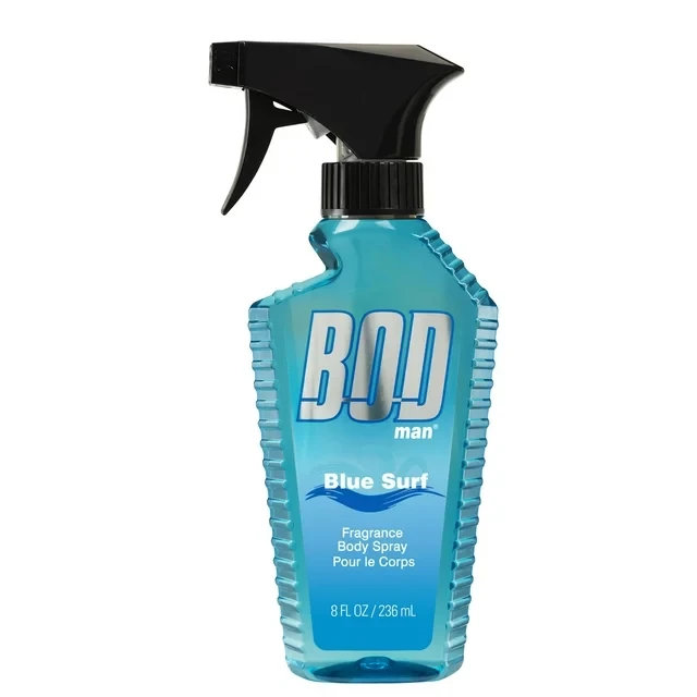 BOD Man Fragrance Body Spray, Blue Surf, 8 Fluid Ounce
