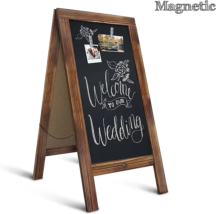 Rustic Magnetic A-Frame Chalkboard