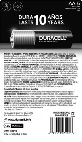 Duracell AA Batteries Rechargeable 6 Units