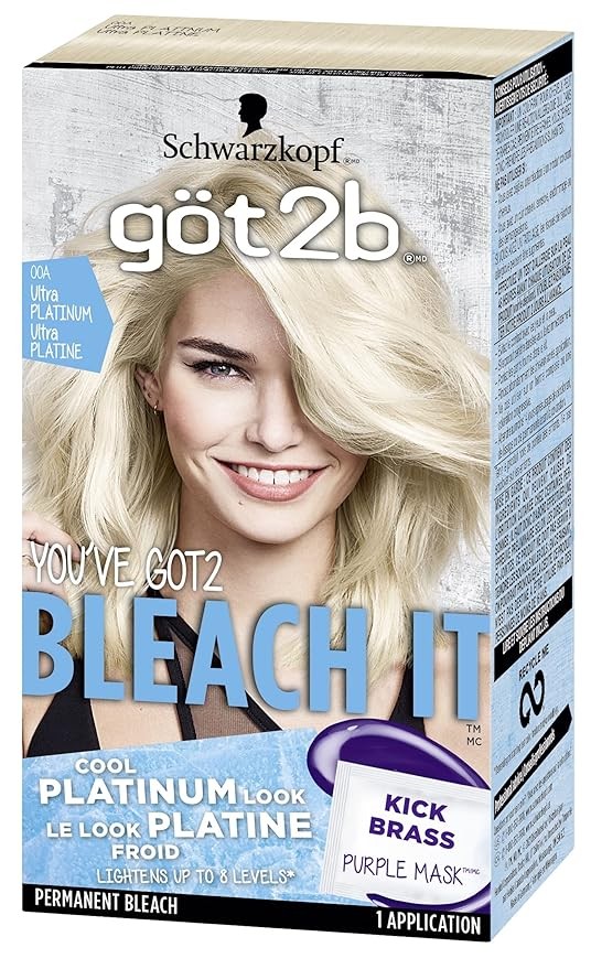 Got2b Bleach It Permanent Hair Color, 00A Ultra Platinum