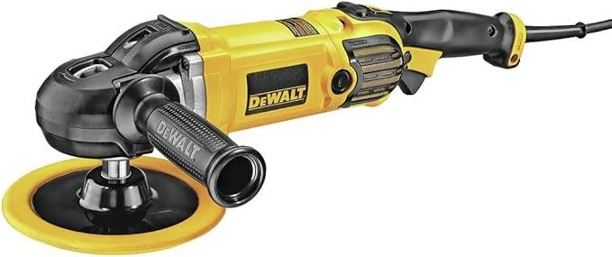 DEWALT Buffer Polisher, 7”-9”, 12 amp, Variable Speed Dial 0-3,500 RPM’s, Corded (DWP849X)