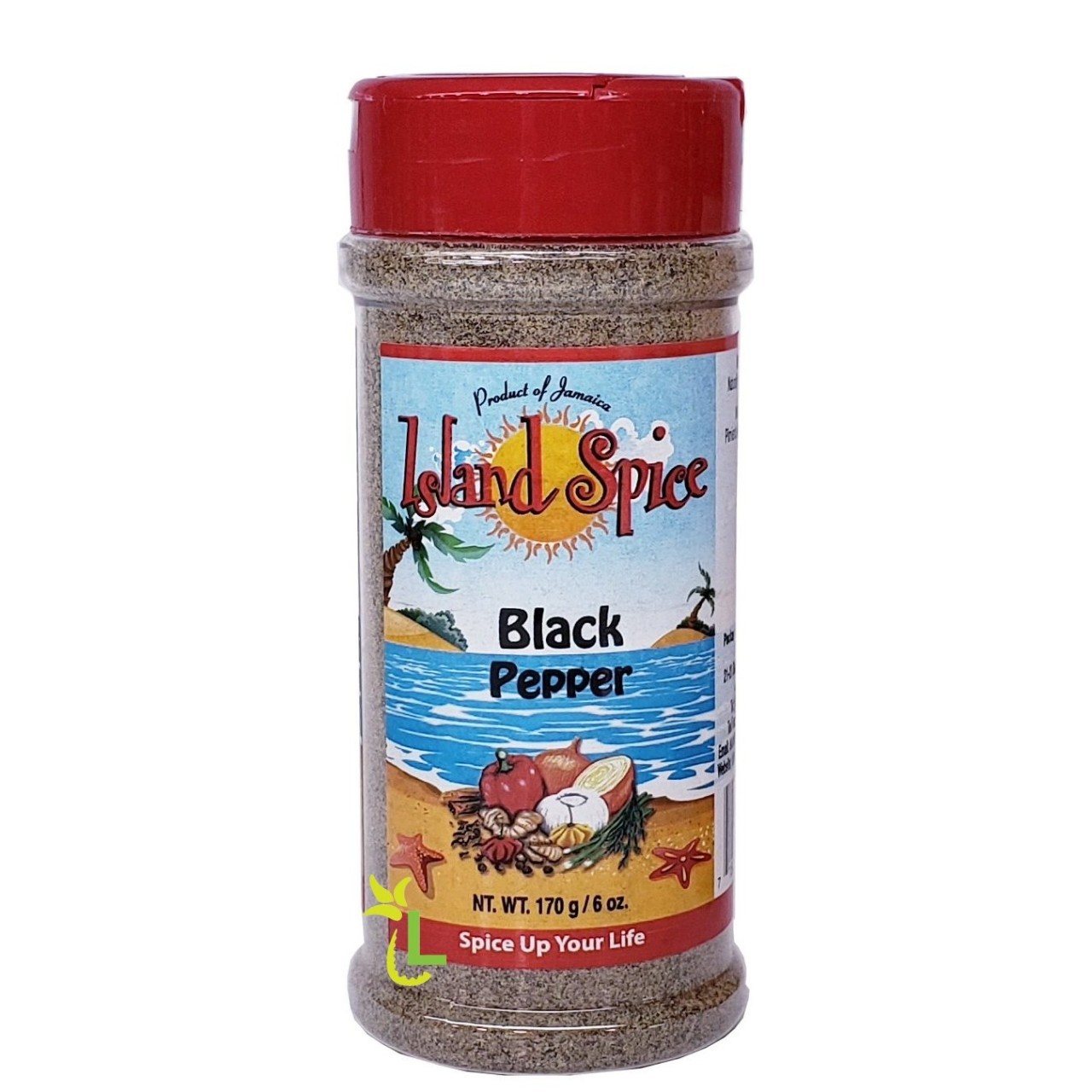 ISLAND SPICE BLACK PEPPER POWDER 6oz
