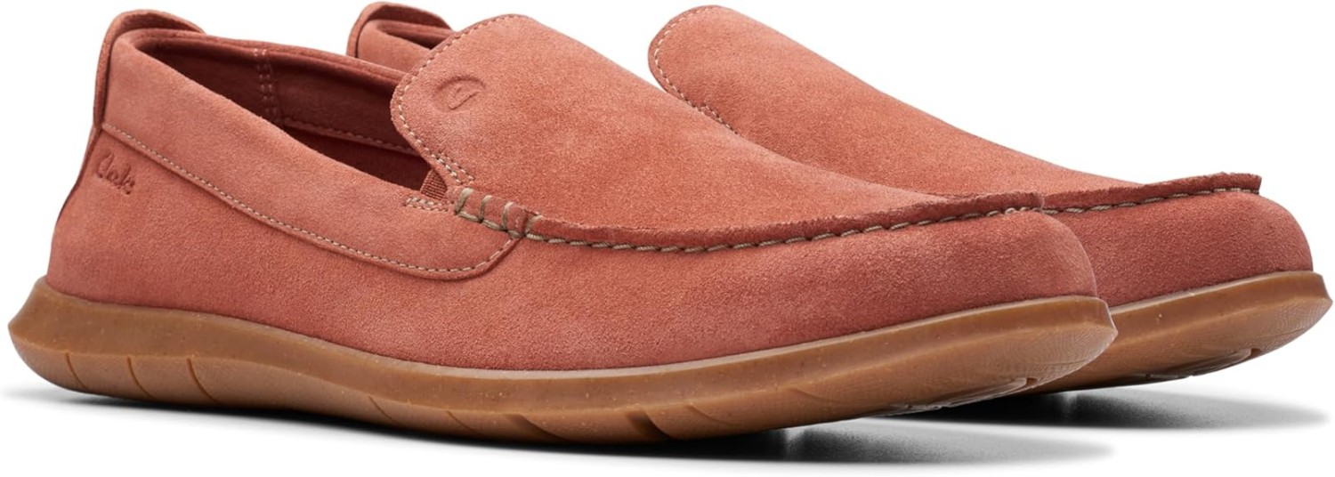 Clarks Mens Flexway Step : Red Suede