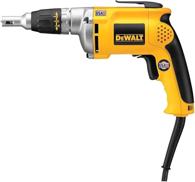 DEWALT Drywall Screw Gun, 6.3-Amp (DW272), Yellow