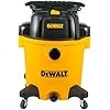 DEWALT 12 Gallon Poly Wet/Dry Vac, 5.5 HP Shop Vacuum Wet Vacuum Cleaner for Workshop, Jobsite, Commericial Area, Large Pick-Up Capacity, Yellow,DXV12P