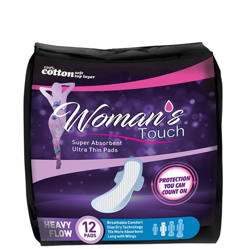 WOMANS TOUCH PADS HEAVY FLOW 12s