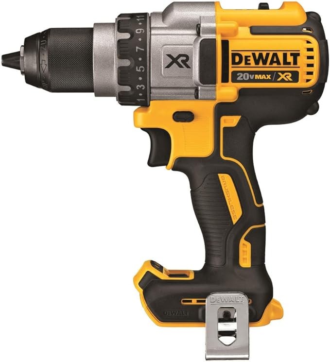 DEWALT 20V MAX XR Brushless Drill/Driver with 3 Speeds - Bare Tool (DCD991B), Yellow