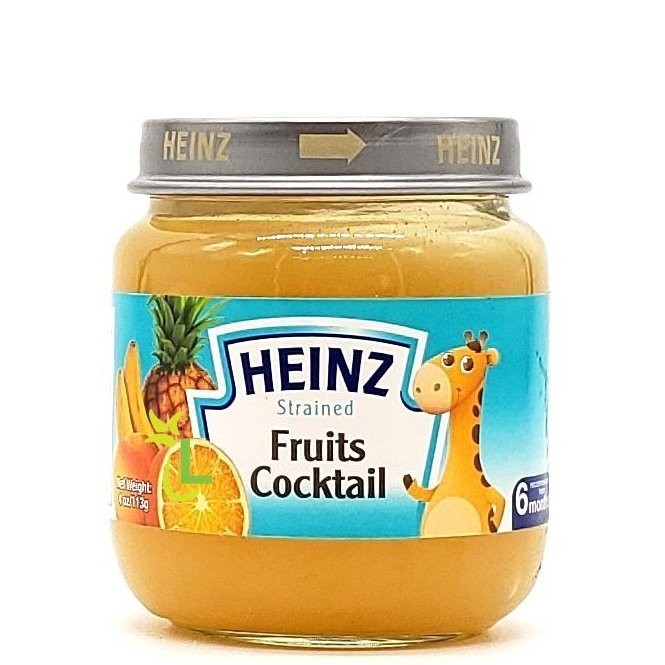 HEINZ STRAINED FRUITS COCKTAIL 113g