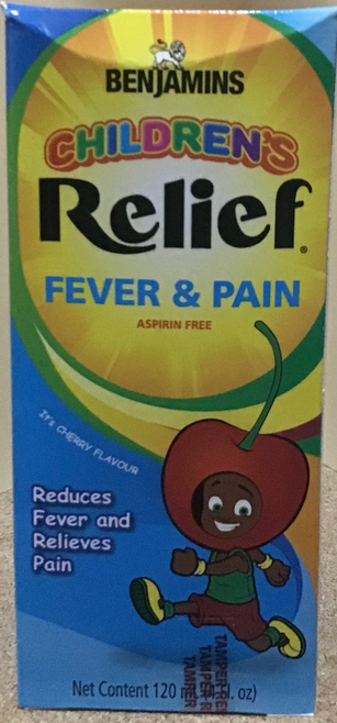 BENJAMINS CHILDREN’S RELIEF FEVER & PAIN 60ml