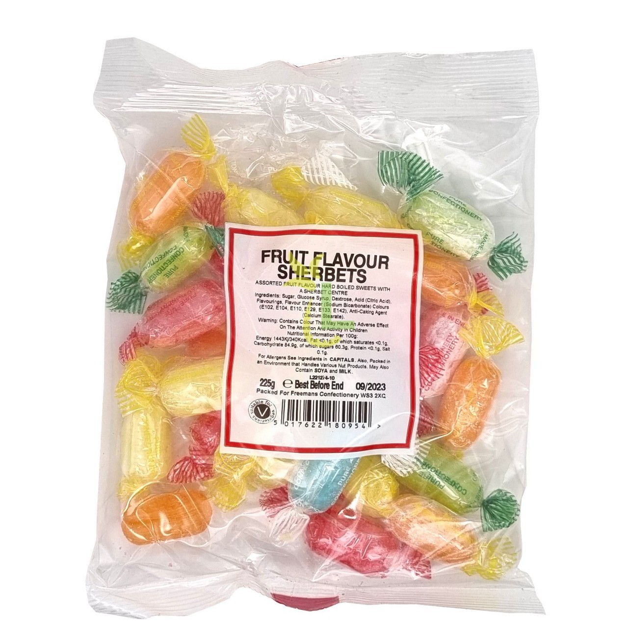 FREEMANS SHERBERT FRUITS 225g