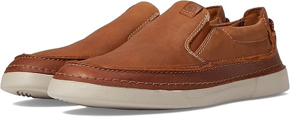 Clarks Men's Gereld Step Sneaker : Tan Leather