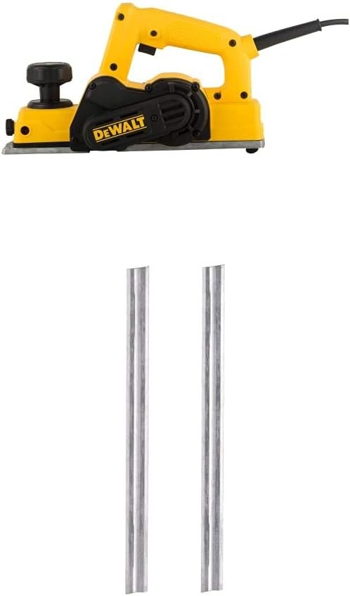 DEWALT D26676 3-1/4-Inch Portable Hand Planer with DEWALT DW6654 Reversible Carbide Blade Set (for DW677 DW678 and DW680K)