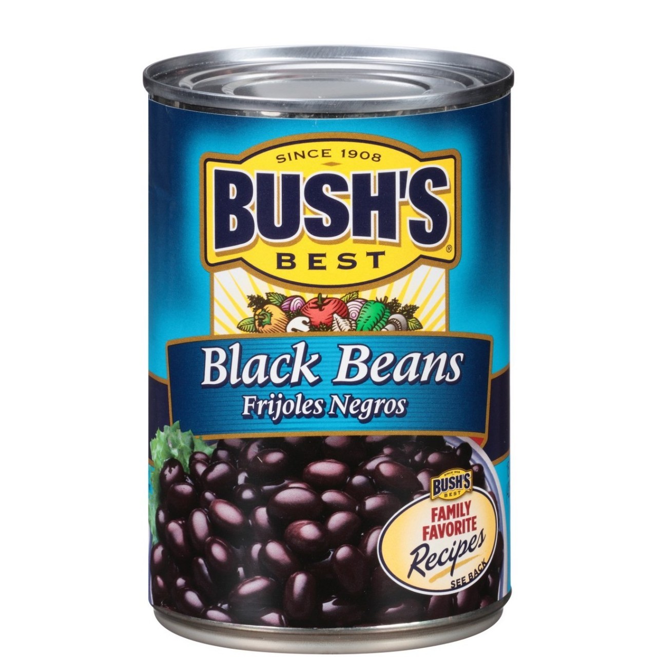 BUSHS BLACK BEANS 425g