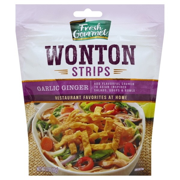 FRESH GOURMET WONTON STRPS G/GIN 3.5oz