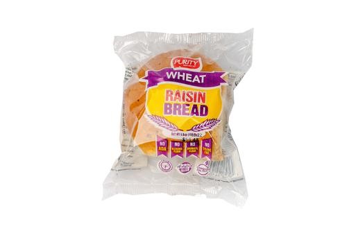 Purity Wheat Raisin Bread 10 Units / 98 g
