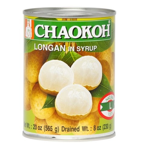 CHAOKOH LONGANS IN SYRUP 20oz