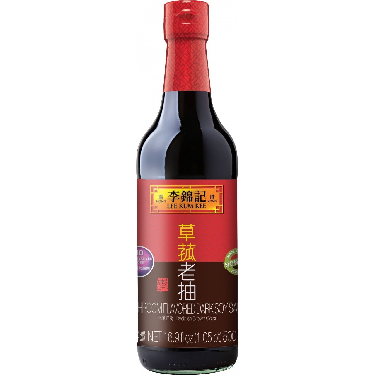 LEE KUM KEE SOY SAUCE MUSHROOM DRK 500ml