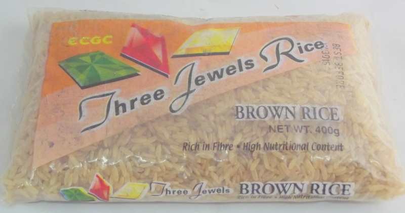 THREE JEWELS BROWN RICE 400G