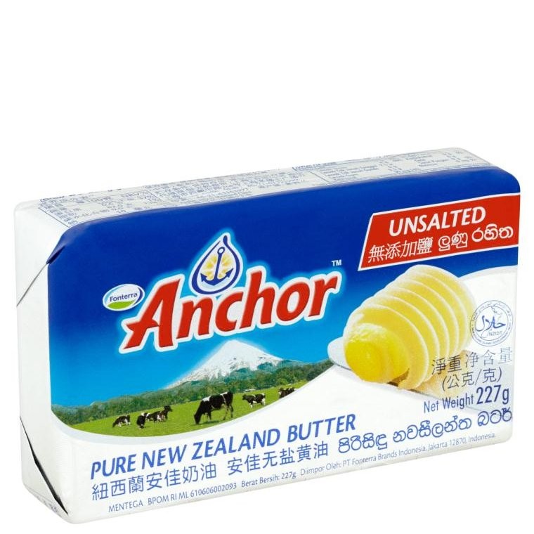 ANCHOR BUTTER UNSALTED 227g