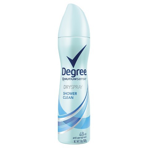 Degree MotionSense Shower Clean Dry Spray Anti-Perspirant, 3.8 oz