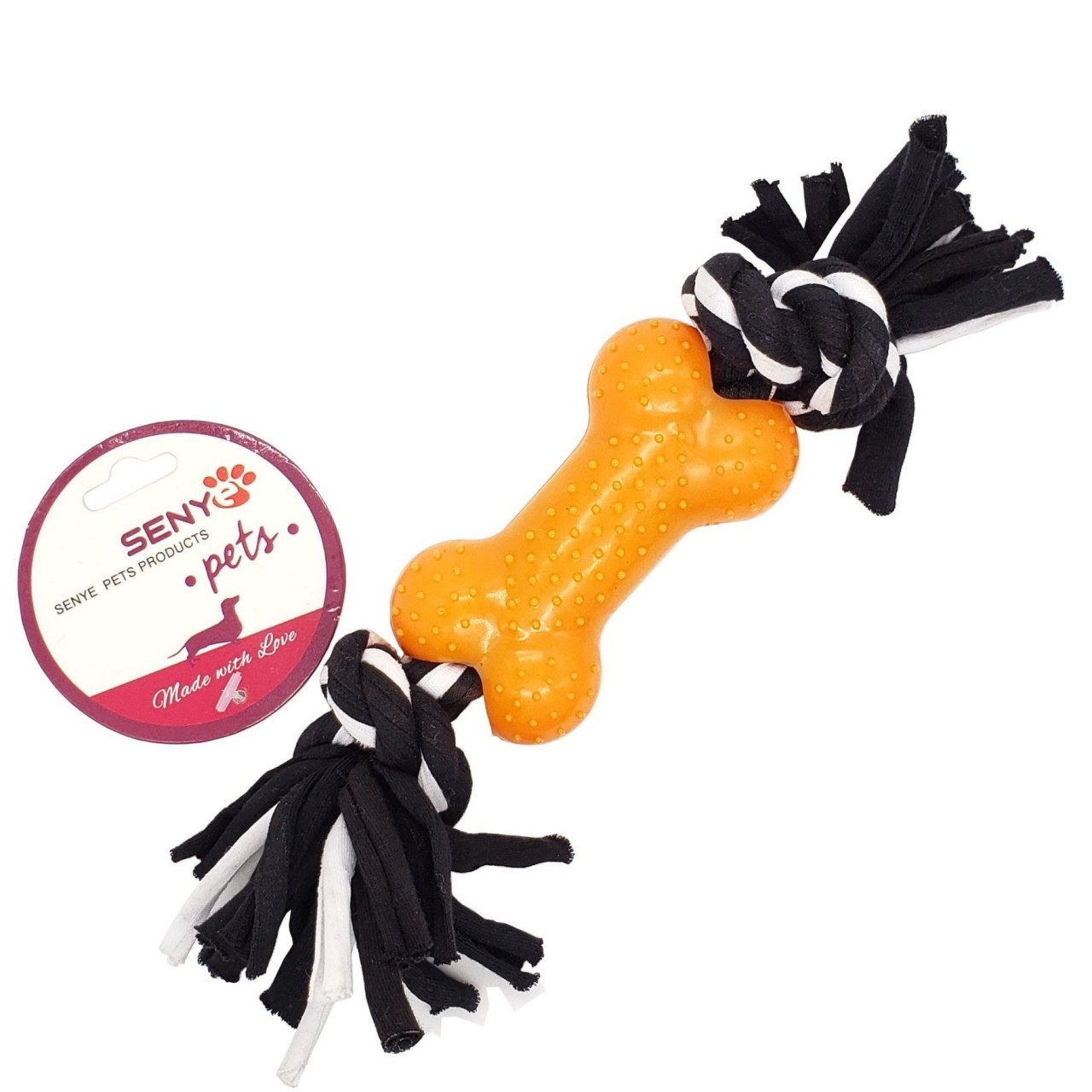 SENYE ROPE & BONE TOY 1ct