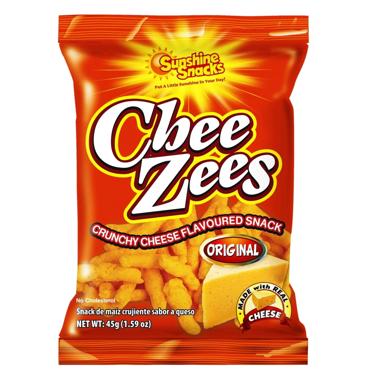 SUNSHINE SNACKS CHEE ZEES 45G