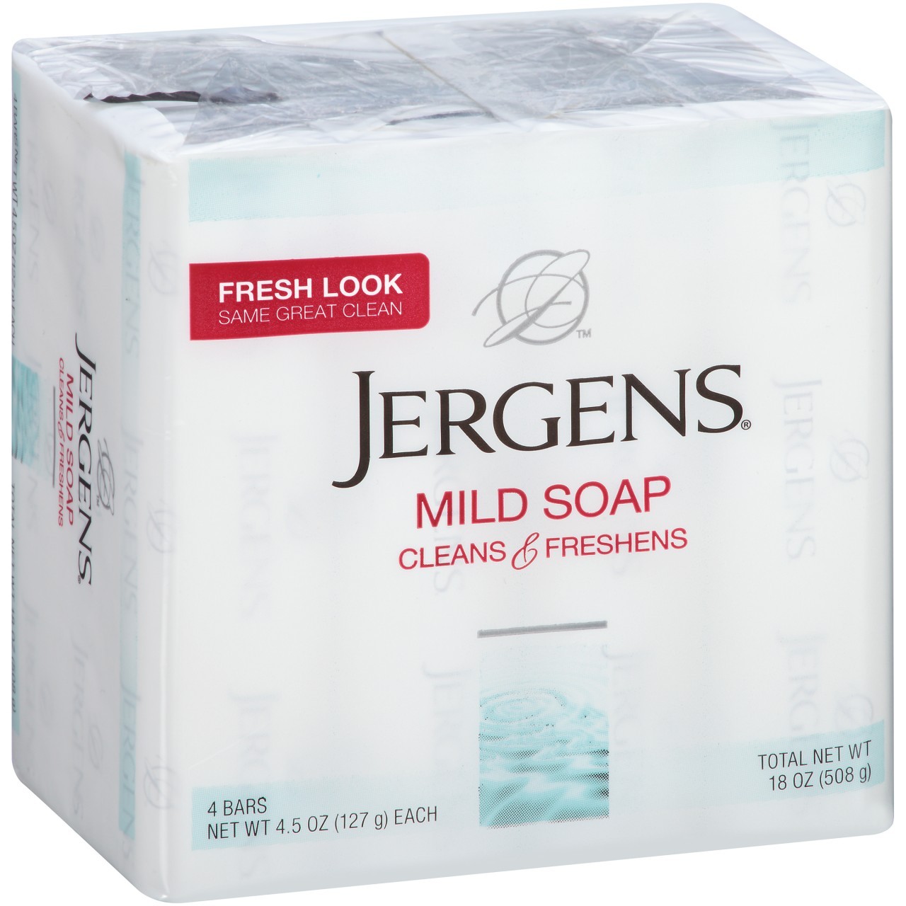 JERGENS BAR SOAP MILD 4x127g