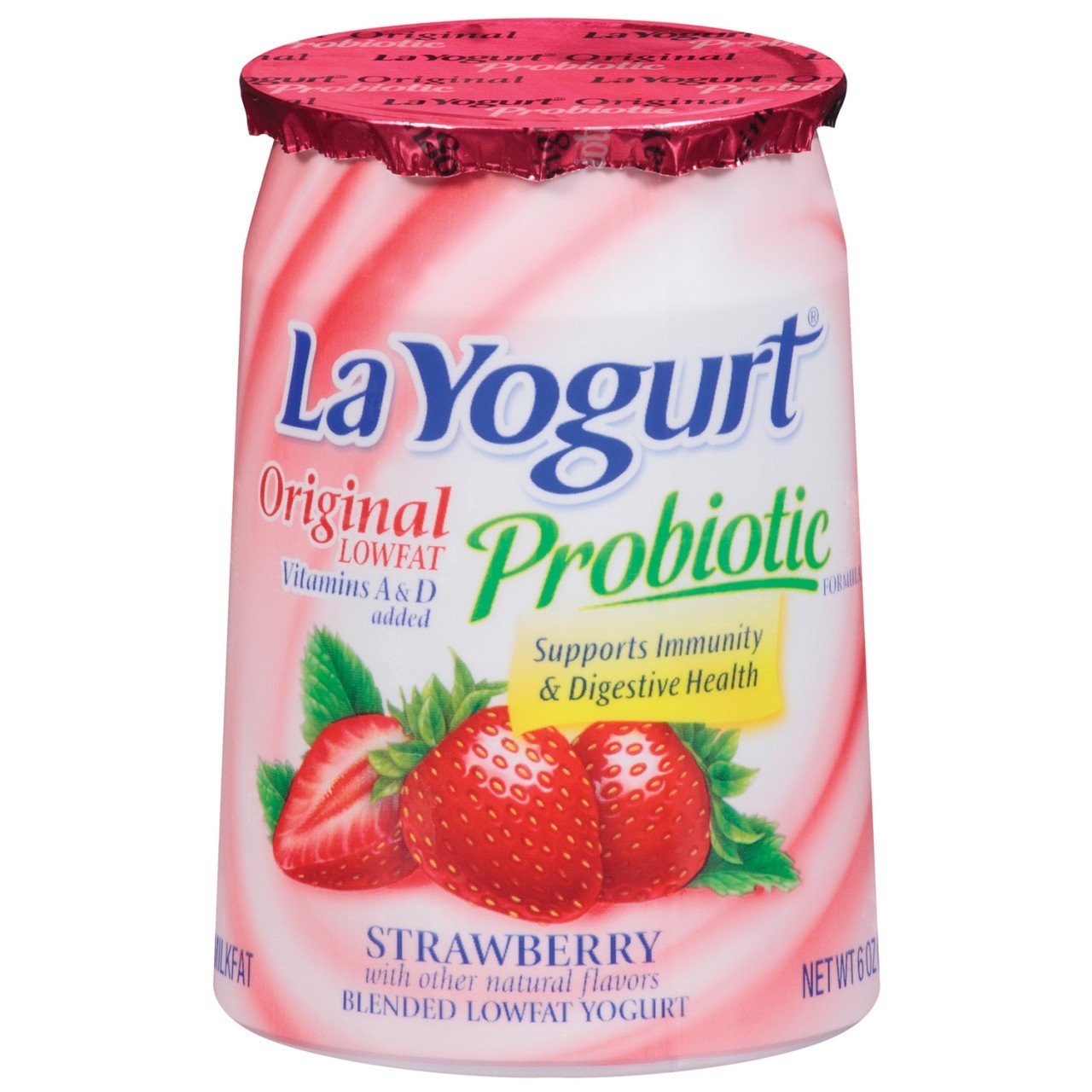 LA YOGURT LOW FAT STRAWBERRY 6oz