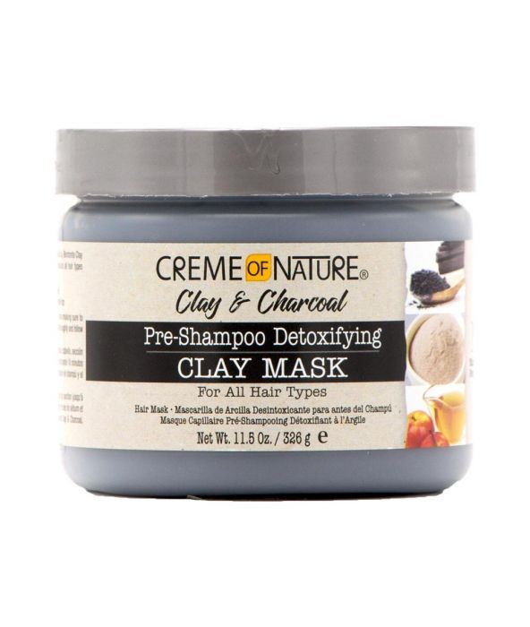 Creme Of Nature Clay & Charcoal Pre-Shampoo Clay Mask 11.5 Ounce