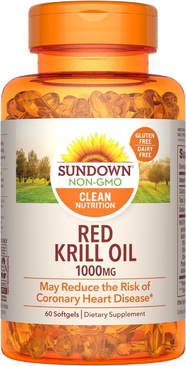 Sundown Red Krill Oil 1000 mg Softgels