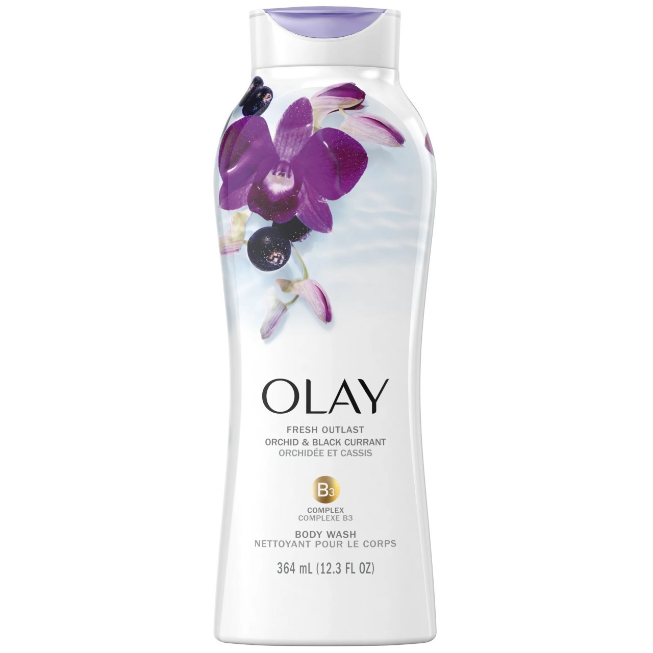 OLAY BODY WASH ORCHID BLK CURRANT 12.3oz