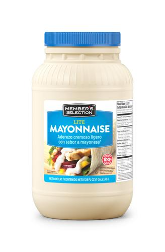 Member's Selection Lite Mayonnaise 3.78 L / 1 Gallon