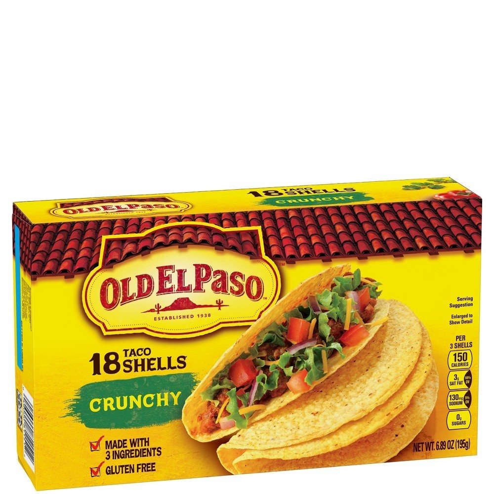 OLD EL PASO TACO SHELLS 18ct 191g