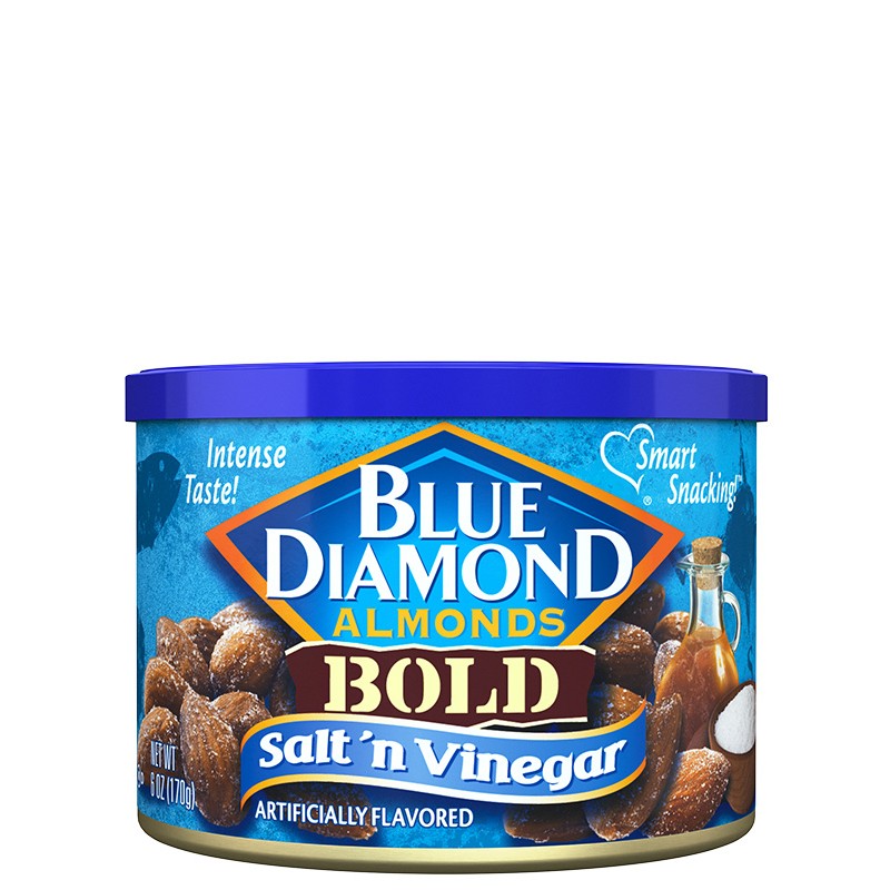 BLUE DIAMOND ALMOND SALT N VINEGAR 170g
